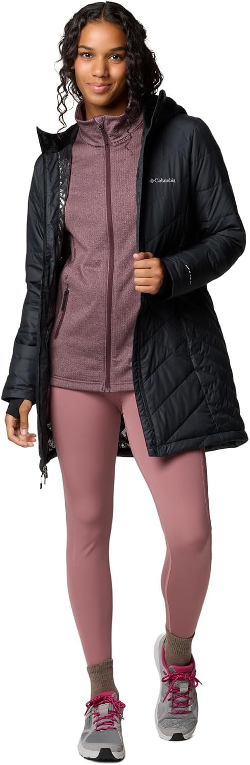 image:imageColumbia Damen First Generation Heavenly Long Hooded Jacket Heavenly Long Hooded Jacket 1er PackSchwarz