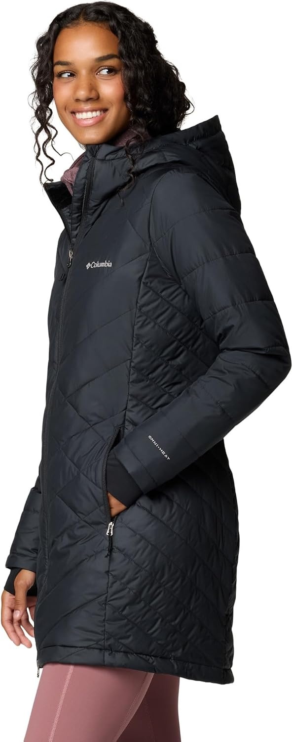 image:imageColumbia Damen First Generation Heavenly Long Hooded Jacket Heavenly Long Hooded Jacket 1er PackSchwarz