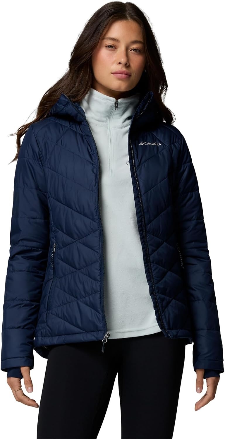 image:imageColumbia Damen Heavenly Hooded Jacket Pufferjacke mit Kapuze 1er PackCollegiate Navy