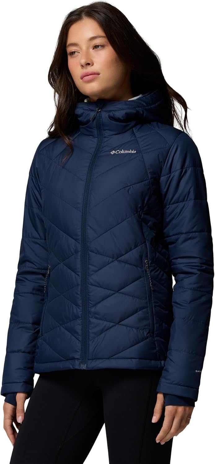 image:imageColumbia Damen Heavenly Hooded Jacket Pufferjacke mit Kapuze 1er PackCollegiate Navy