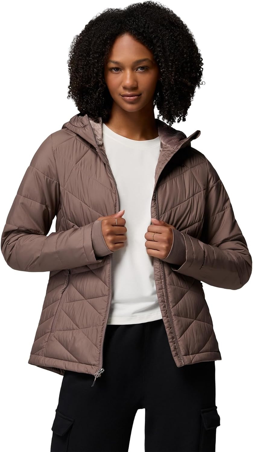 image:imageColumbia Damen Heavenly Hooded Jacket Pufferjacke mit Kapuze 1er PackIron