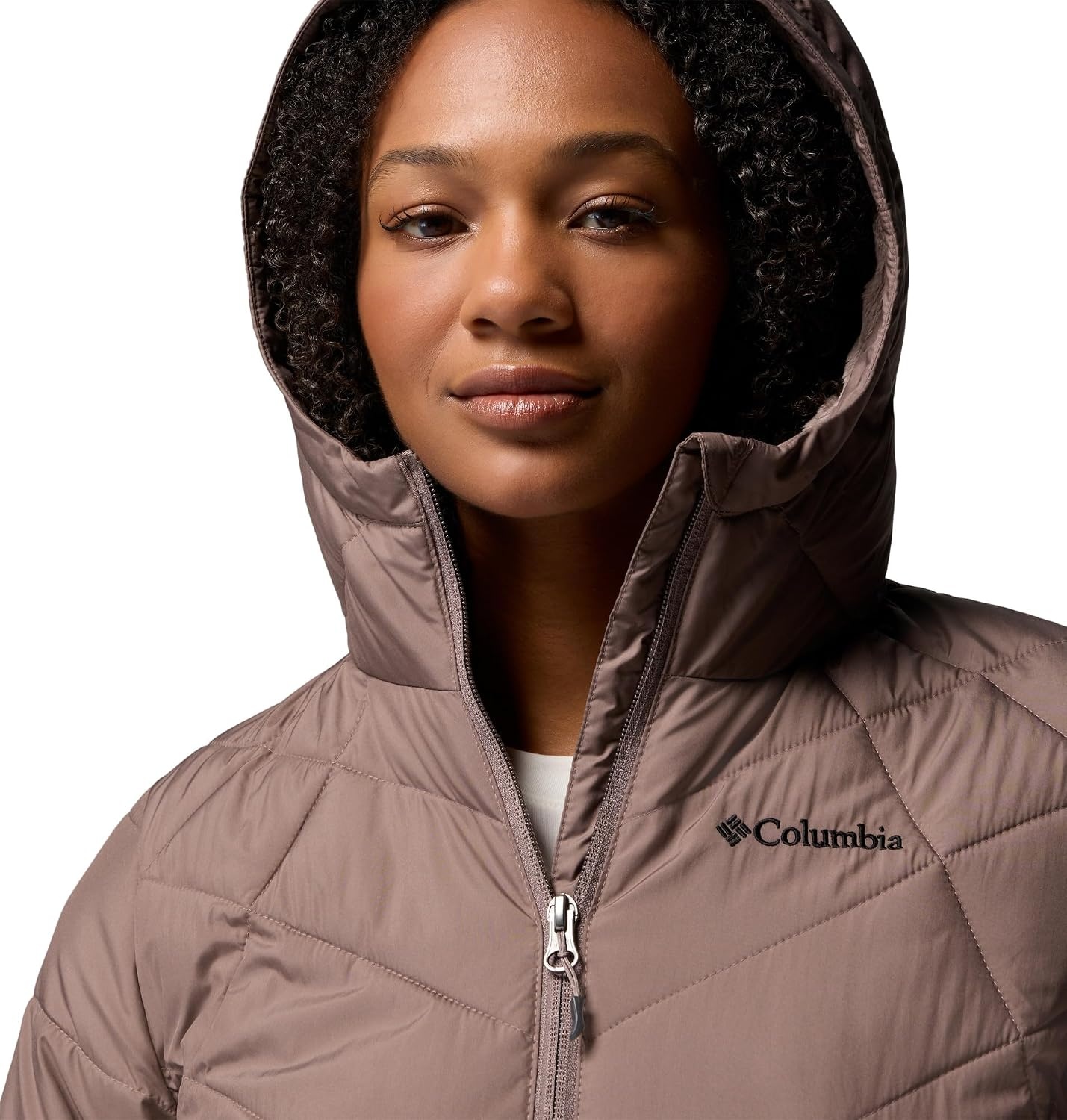 image:imageColumbia Damen Heavenly Hooded Jacket Pufferjacke mit Kapuze 1er PackIron