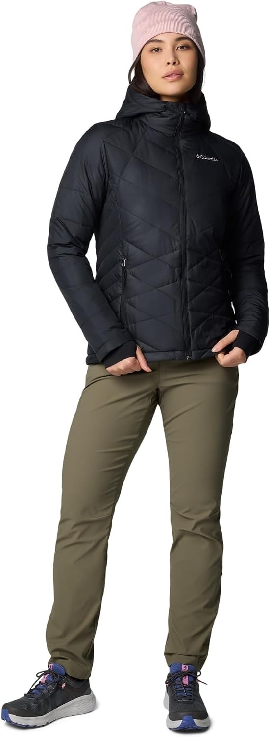 image:imageColumbia Damen Heavenly Hooded Jacket Pufferjacke mit Kapuze 1er PackSchwarz