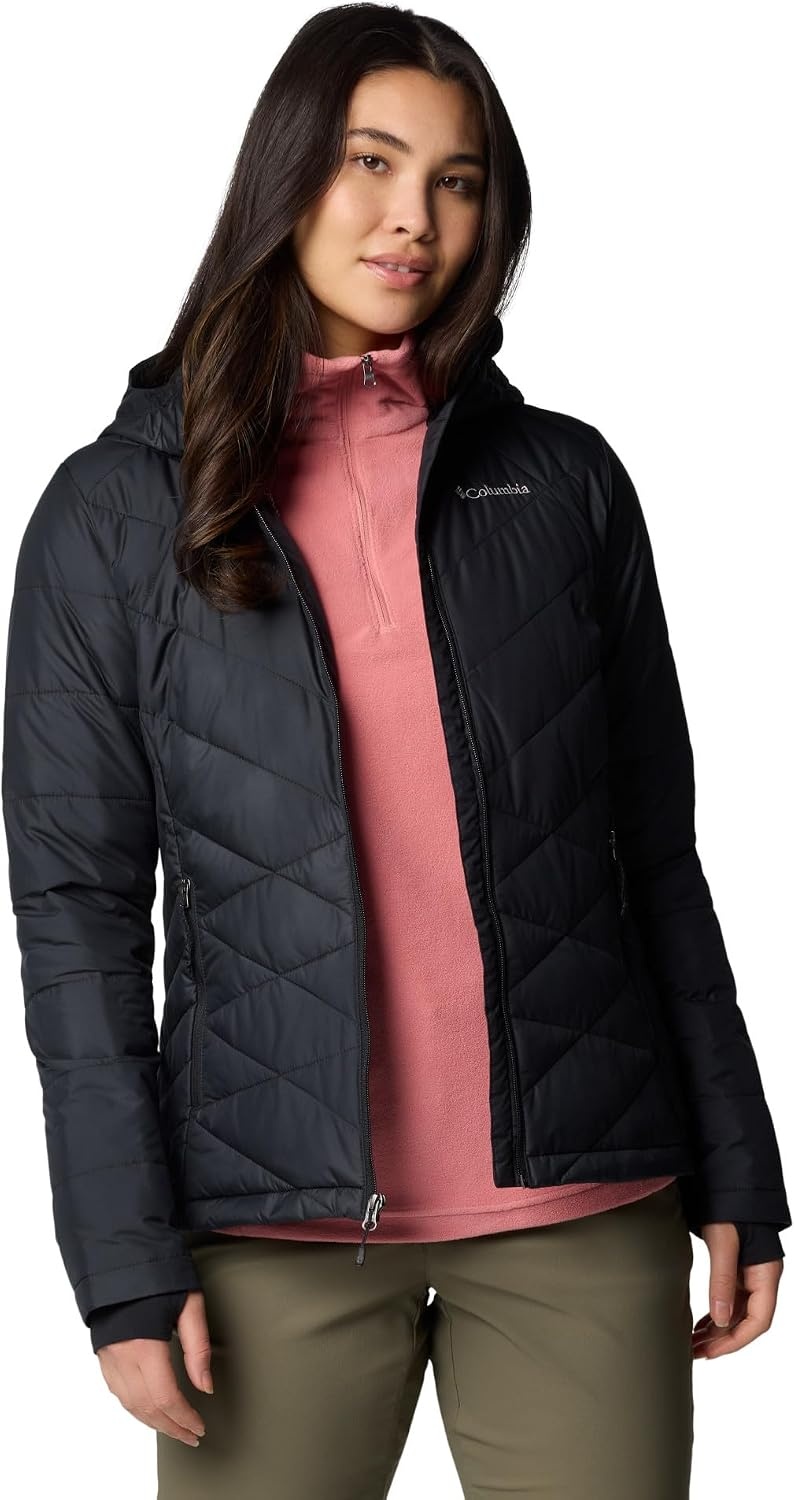 image:imageColumbia Damen Heavenly Hooded Jacket Pufferjacke mit Kapuze 1er PackSchwarz