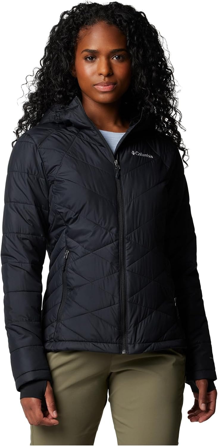 image:imageColumbia Damen Heavenly Hooded Jacket Pufferjacke mit Kapuze 1er PackSchwarz