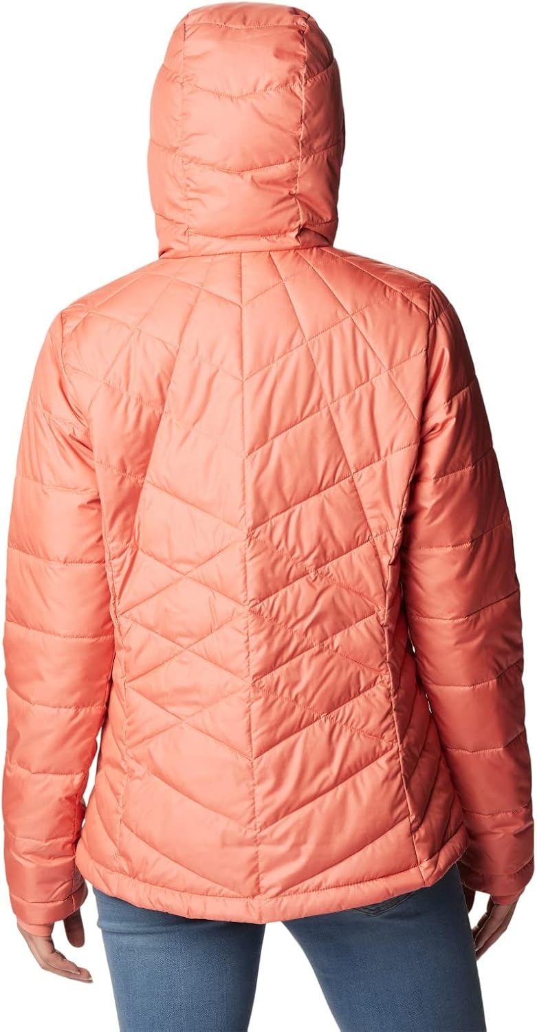 image:imageColumbia Damen Heavenly Hooded Jacket Pufferjacke mit Kapuze 1er PackVerblasster Pfirsich
