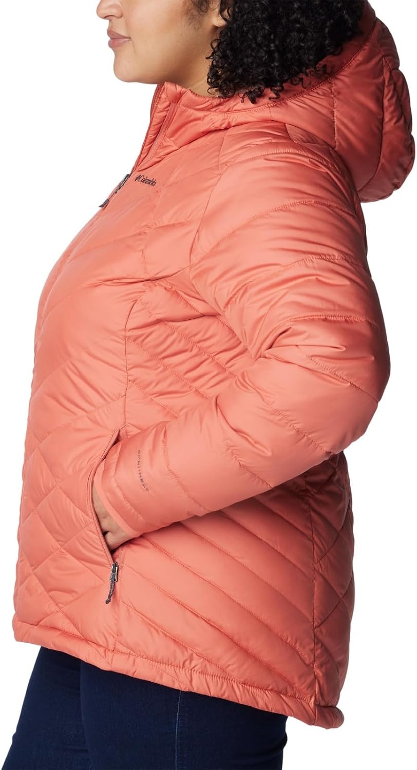 image:imageColumbia Damen Heavenly Hooded Jacket Pufferjacke mit Kapuze 1er PackVerblasster Pfirsich