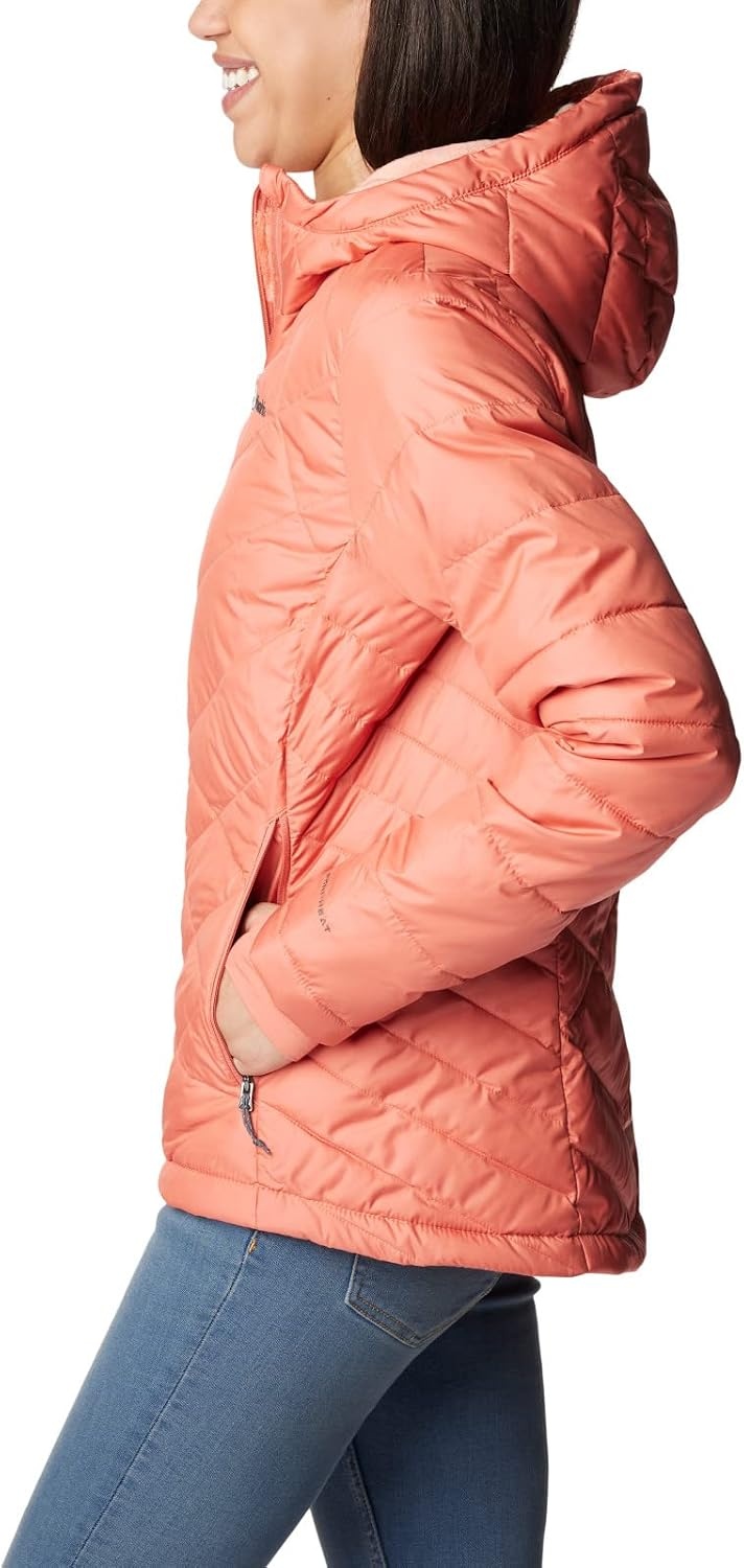 image:imageColumbia Damen Heavenly Hooded Jacket Pufferjacke mit Kapuze 1er PackVerblasster Pfirsich