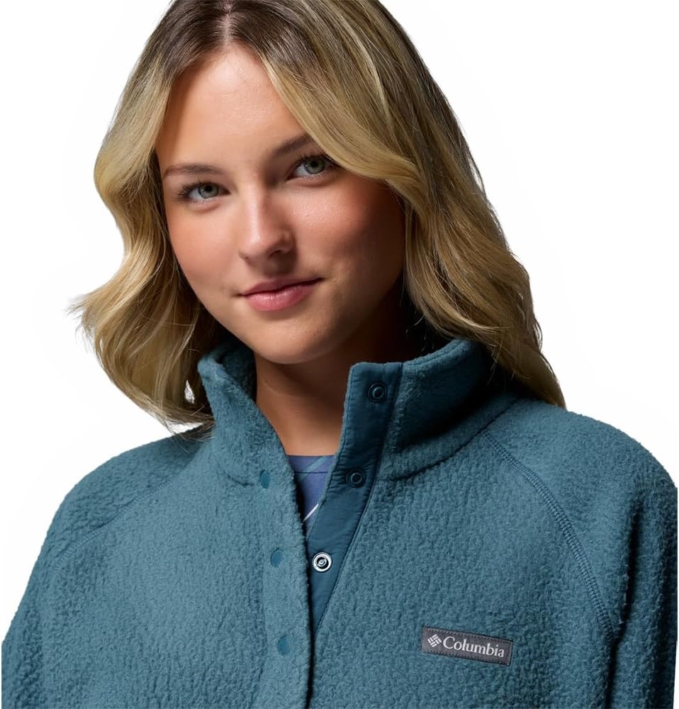 image:imageColumbia Damen Jasper Ridge Pebbled Fleece Half Snap Fleeceberziehhilfe 1er PackEverblue