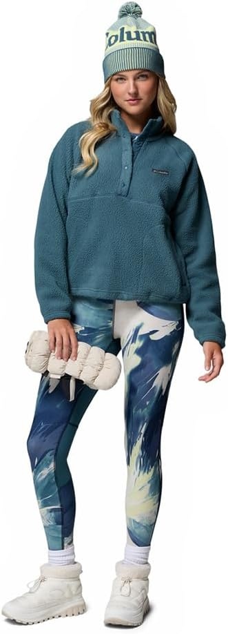 image:imageColumbia Damen Jasper Ridge Pebbled Fleece Half Snap Fleeceberziehhilfe 1er PackEverblue
