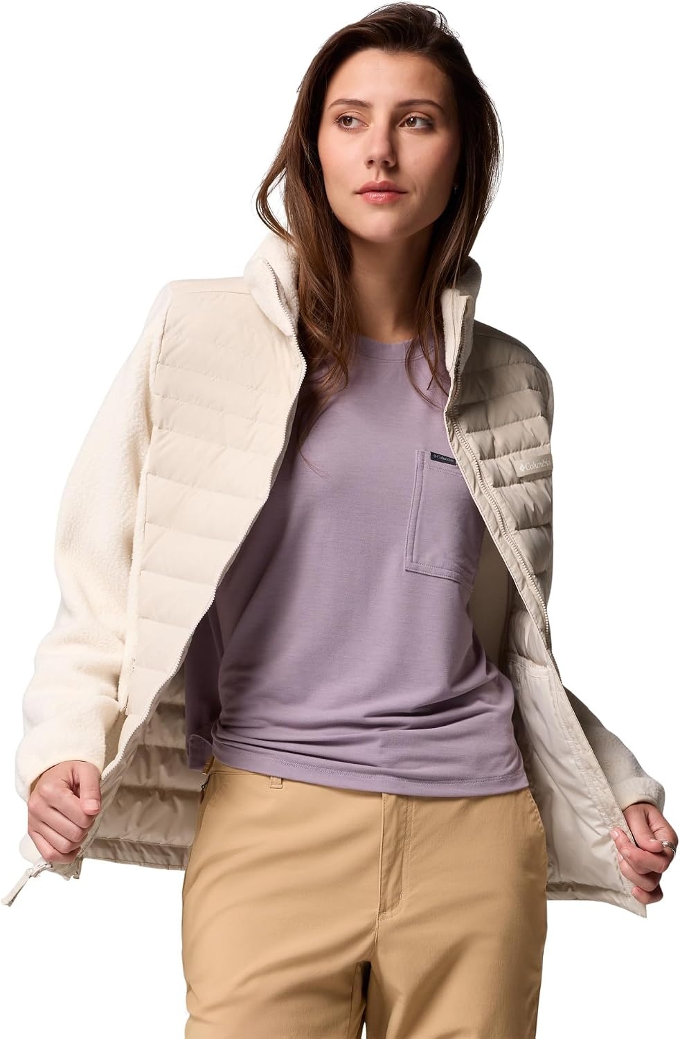 image:imageColumbia Damen Juniper Peak Hybrid Jacket Daunenjacke 1er PackDark Stone Chalk