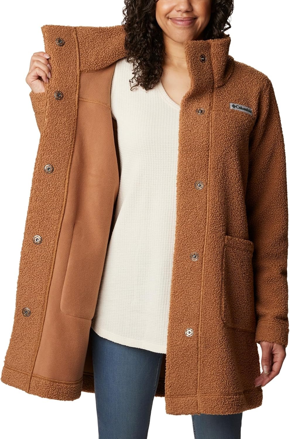 image:imageColumbia Damen Panorama Long Jacket WinterjackeCamel Brown
