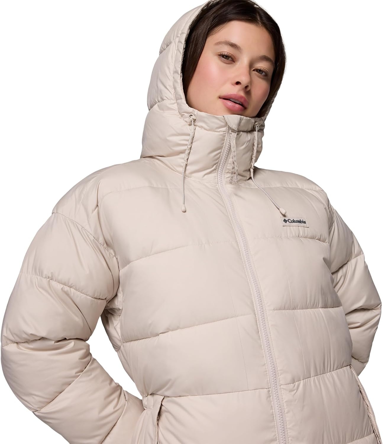 image:imageColumbia Damen Pike Lake 3 Long Jacket Pufferjacke mit Kapuze 1er PackDark Stone