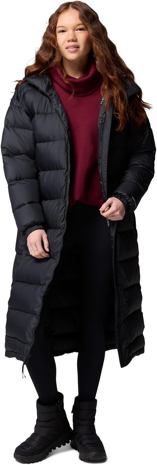 image:imageColumbia Damen Pike Lake 3 Long Jacket Pufferjacke mit Kapuze 1er PackSchwarz