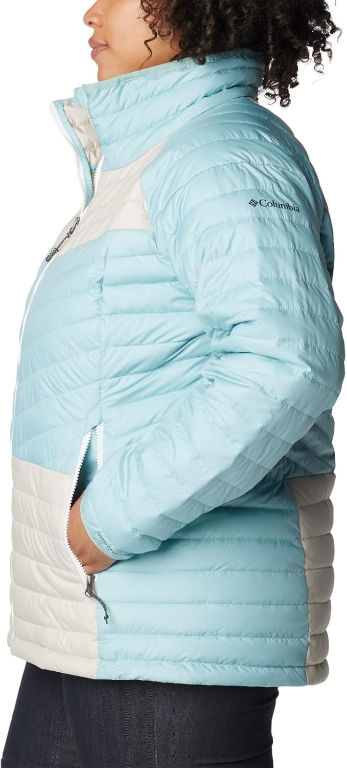 image:imageColumbia Damen Powder Lite II JackeAqua Haze Dark Stone