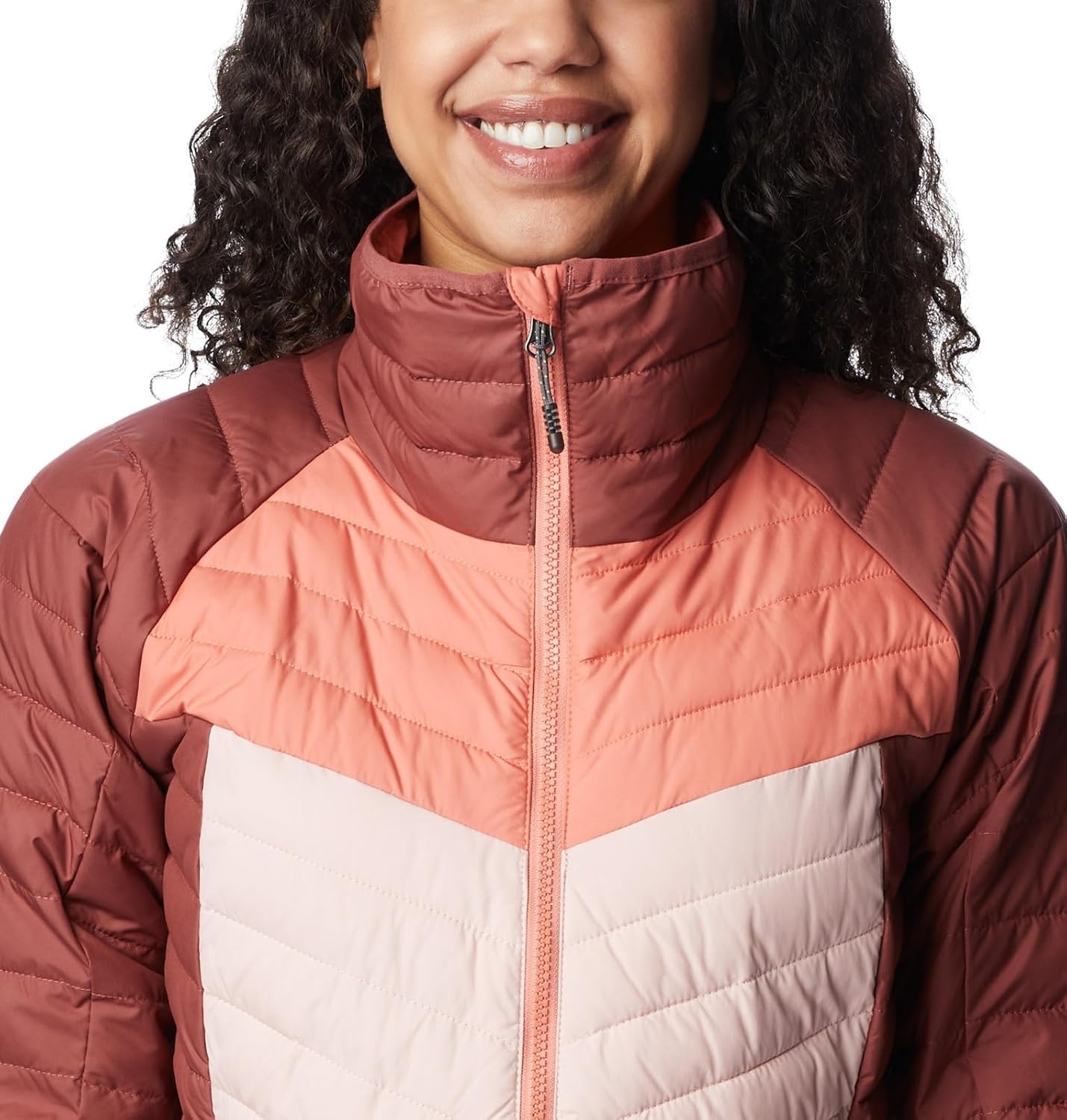 image:imageColumbia Damen Powder Lite II JackeBeetroot Faded Peach Dusty Pink