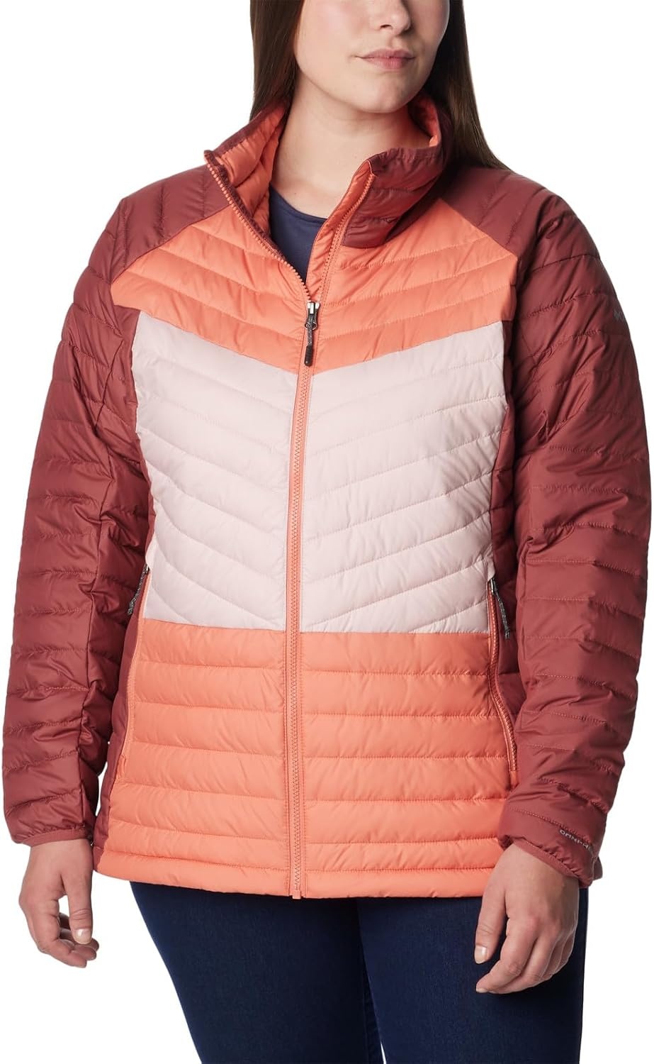 image:imageColumbia Damen Powder Lite II JackeBeetroot Faded Peach Dusty Pink