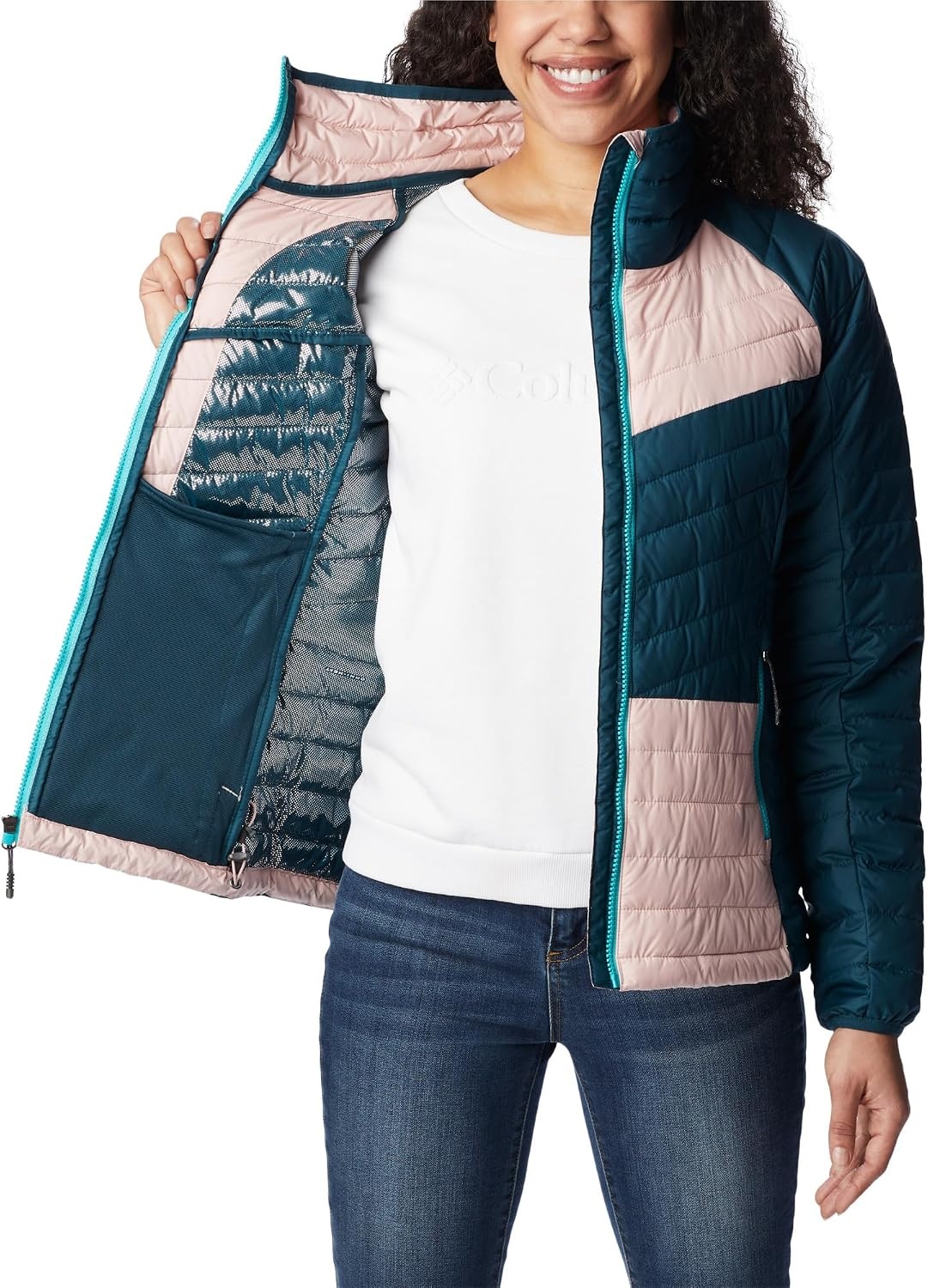 image:imageColumbia Damen Powder Lite II JackeNight Wave Dusty Pink