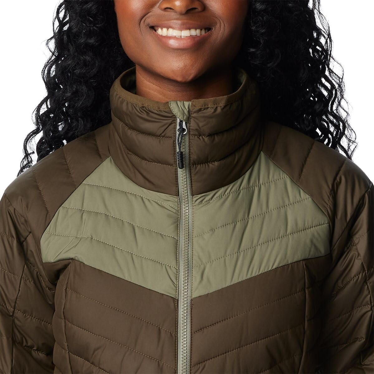 image:imageColumbia Damen Powder Lite II JackeOlive Green Stone Green
