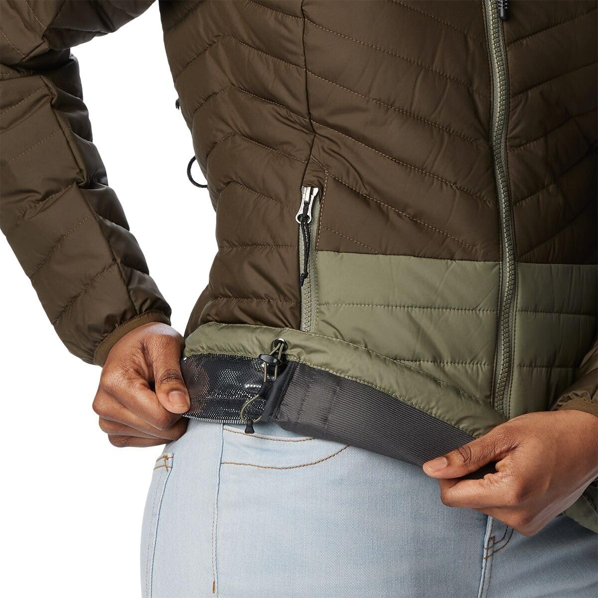 image:imageColumbia Damen Powder Lite II JackeOlive Green Stone Green