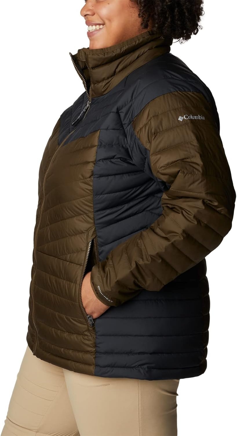 image:imageColumbia Damen Powder Lite II JackeOlivgrnSchwarz