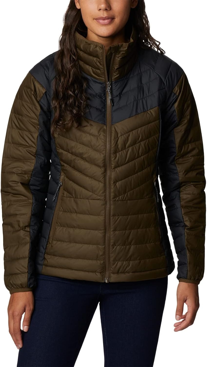image:imageColumbia Damen Powder Lite II JackeOlivgrnSchwarz