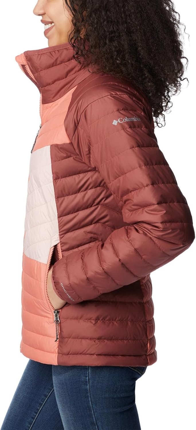 image:imageColumbia Damen Powder Lite II JackeRote Beete Blasser Pfirsich Dusty Pink