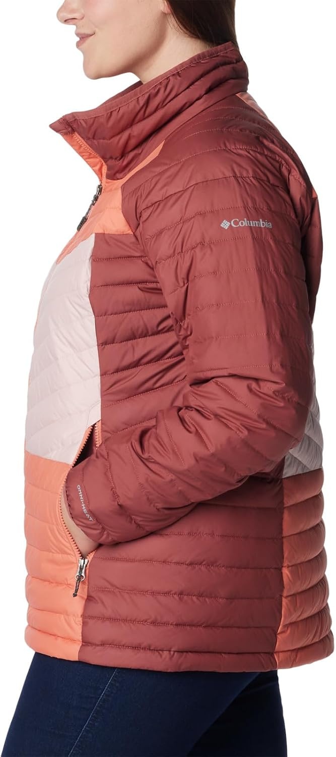 image:imageColumbia Damen Powder Lite II JackeRote Beete verblasster Pfirsich Altrosa