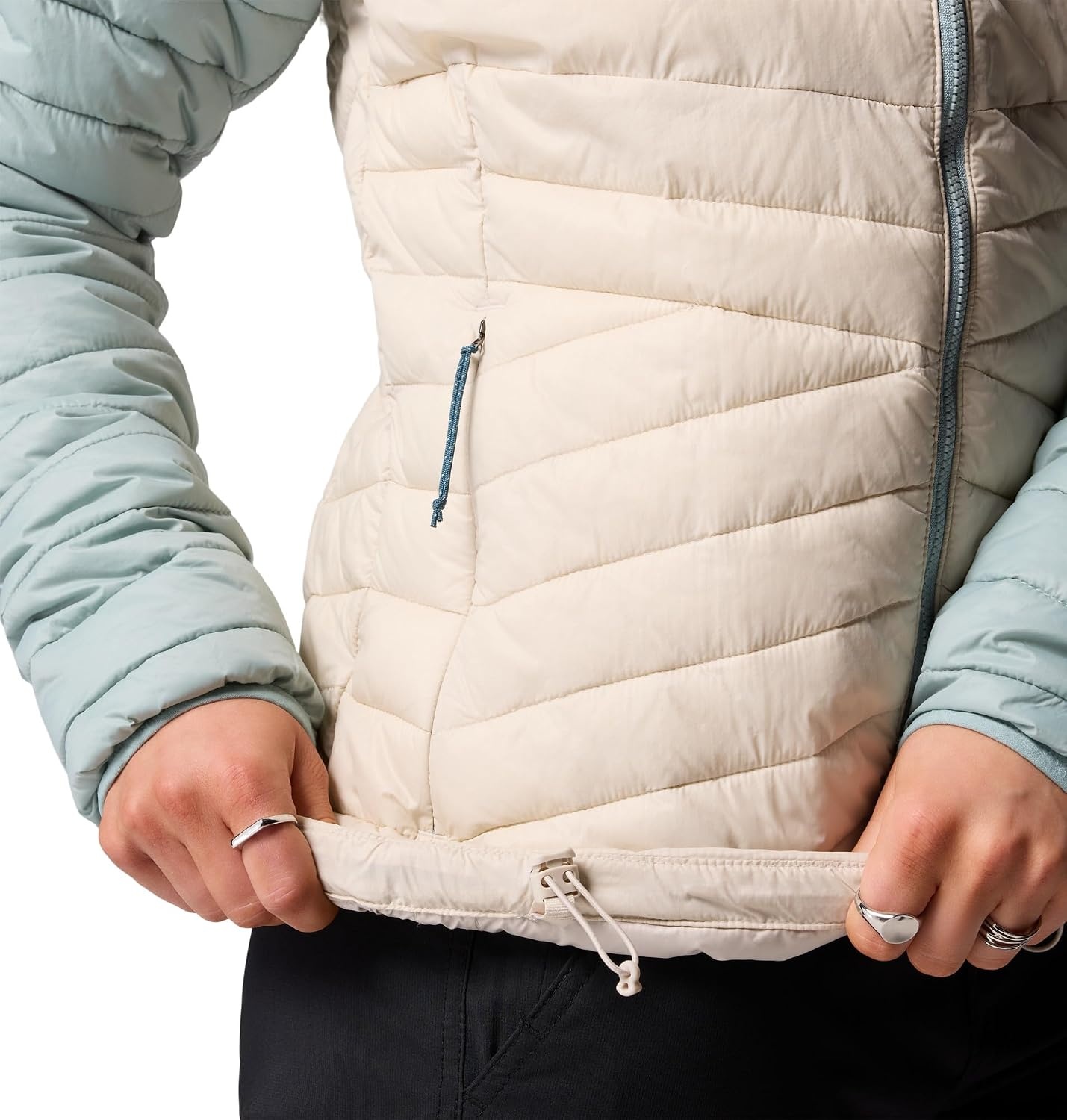 image:imageColumbia Damen Powder Pass Jacket Pufferjacke 1er PackDark Stone Crushed Blue