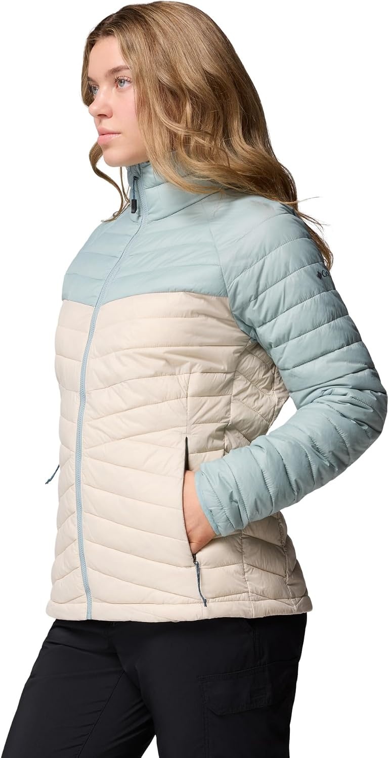 image:imageColumbia Damen Powder Pass Jacket Pufferjacke 1er PackDark Stone Crushed Blue