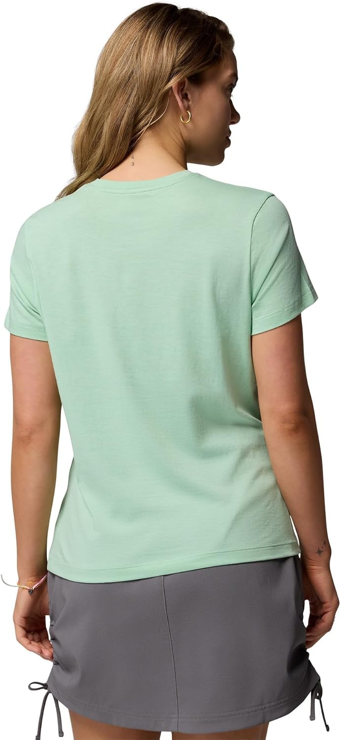 image:imageColumbia Damen Ruby Springs Graphic Fitted Short Sleeve Kurzrmeliges TShirt 1er PackNew Mint Get Hiked