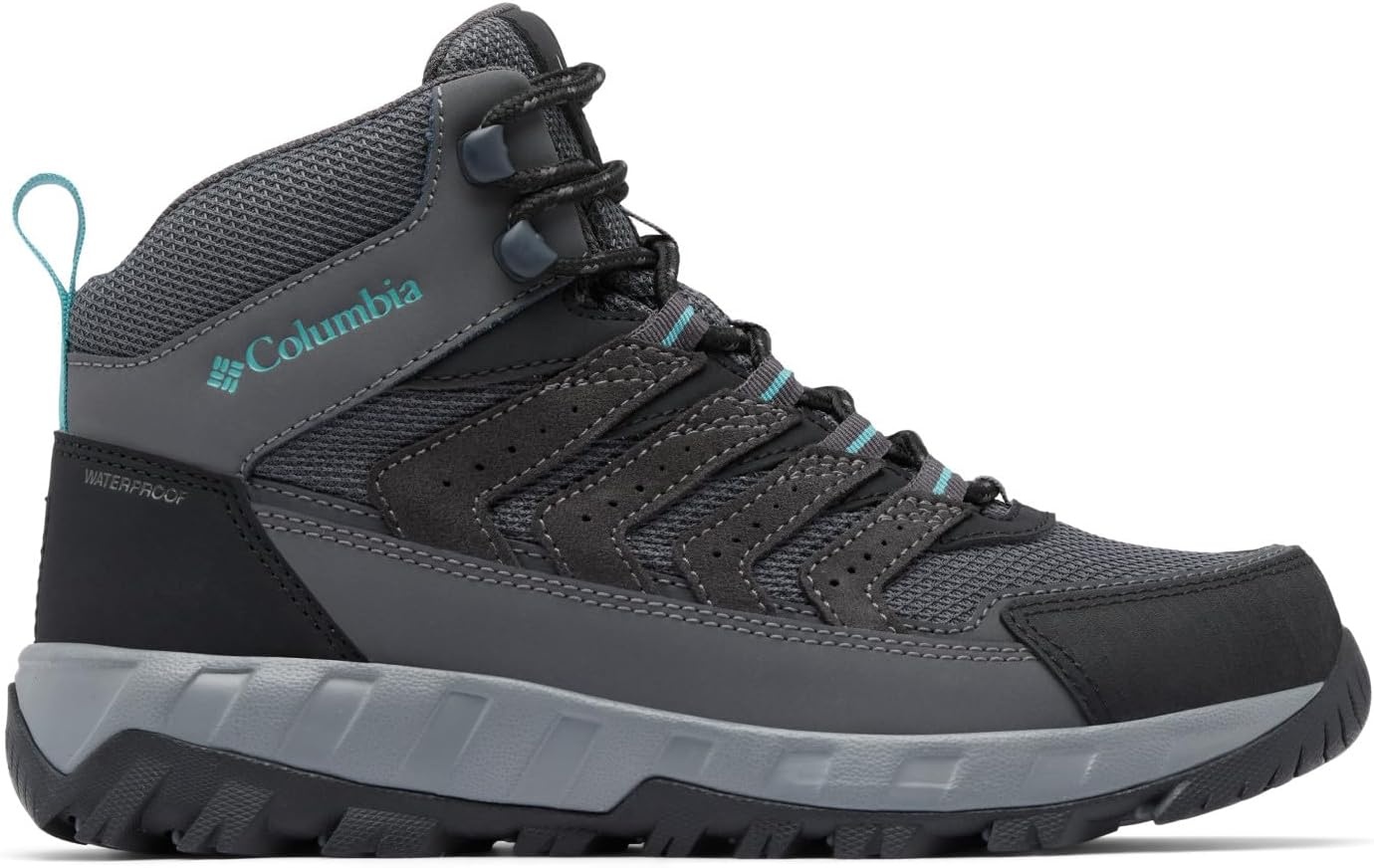 image:imageColumbia Damen Strata Trail Mid Waterproof WanderschuhGrau mit Grnen Akzenten