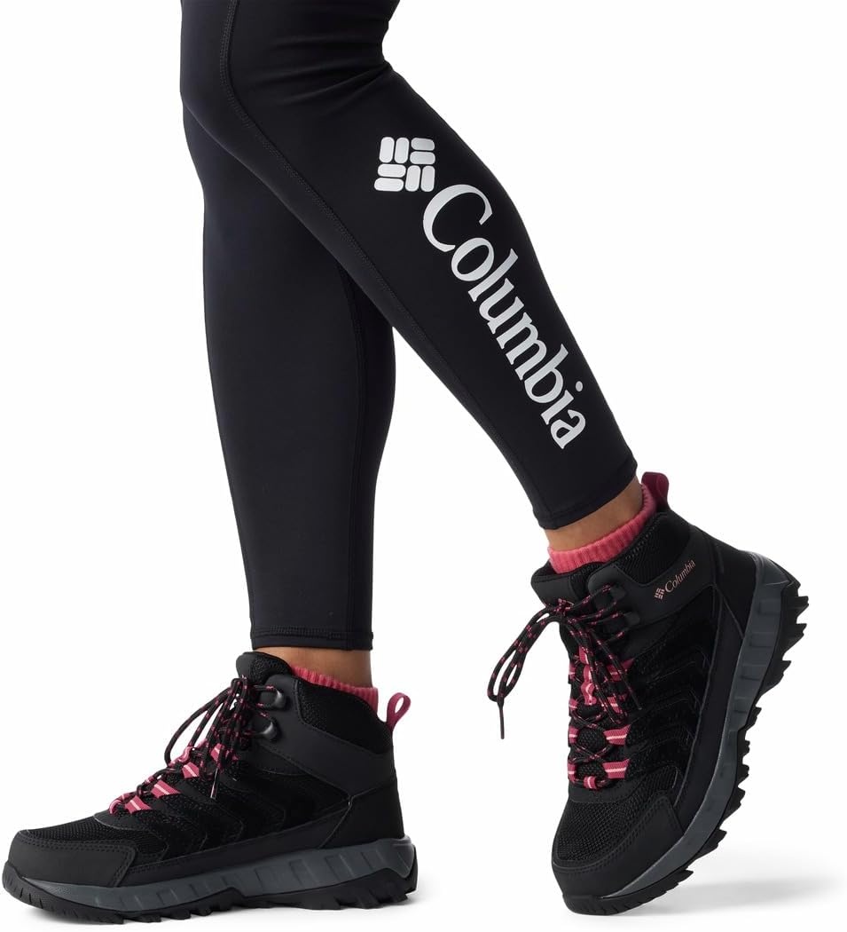 image:imageColumbia Damen Strata Trail Mid Waterproof WanderschuhSchwarz Lachsrose