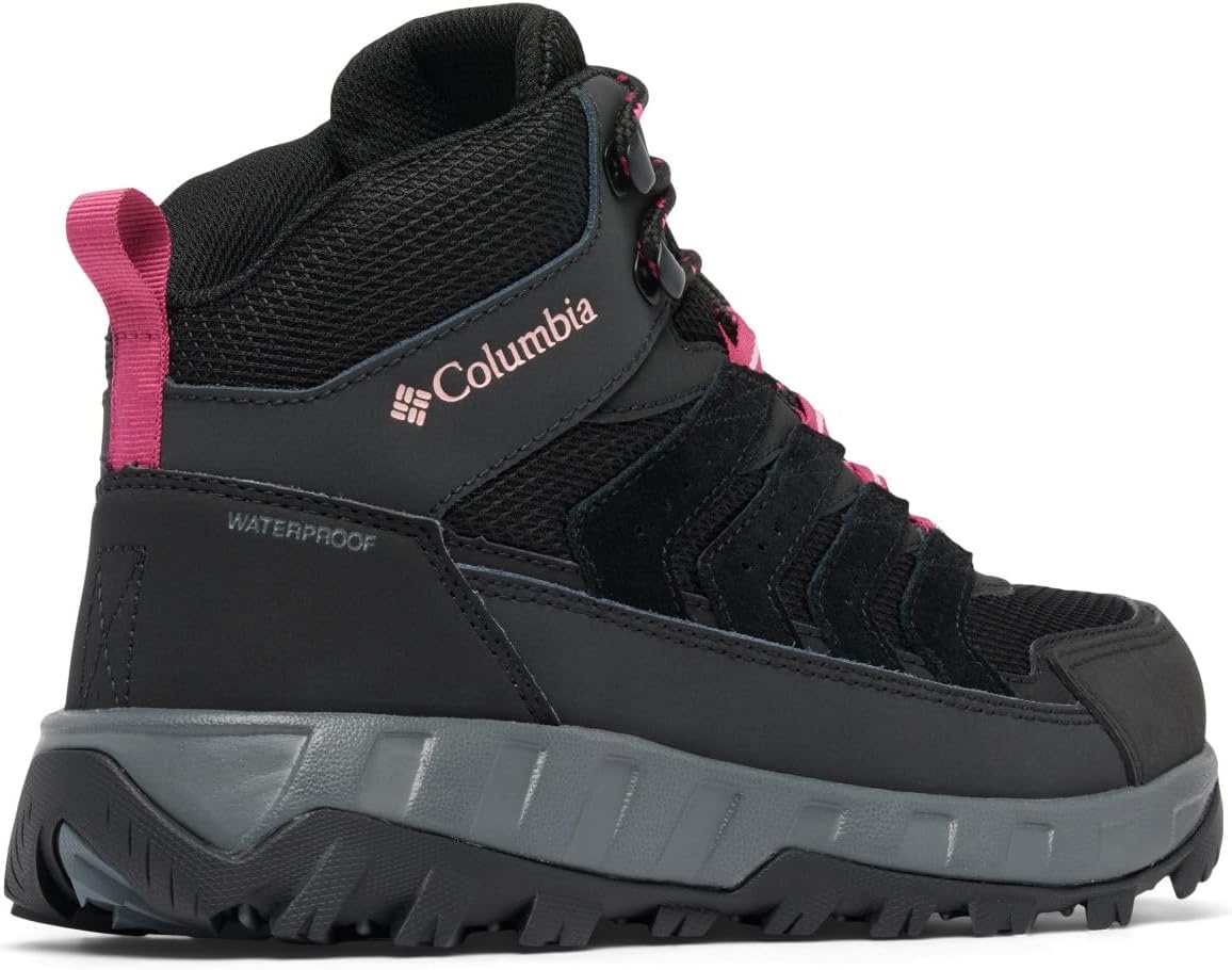 image:imageColumbia Damen Strata Trail Mid Waterproof WanderschuhSchwarz Lachsrose