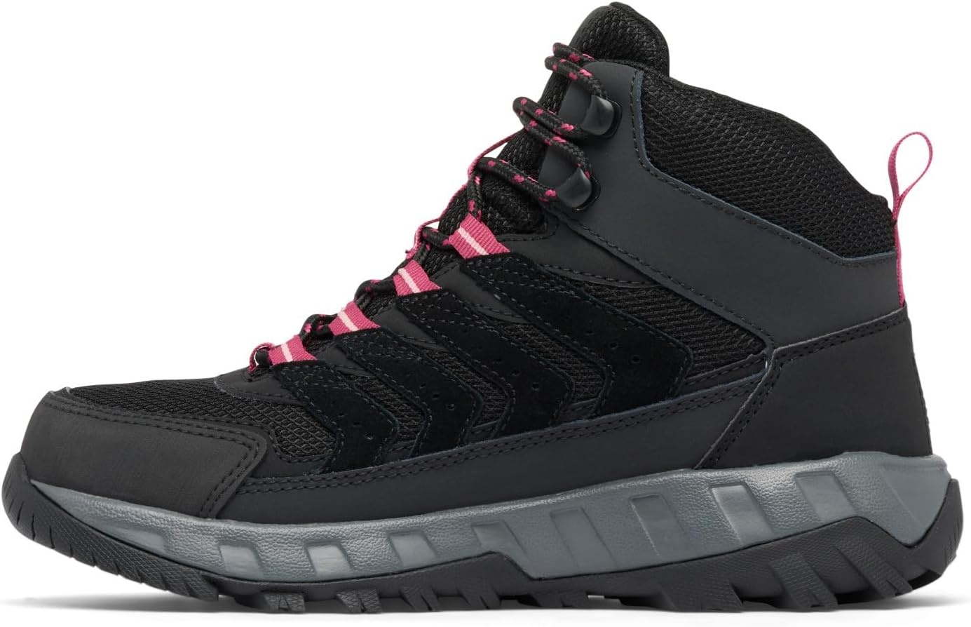 image:imageColumbia Damen Strata Trail Mid Waterproof WanderschuhSchwarz Lachsrose
