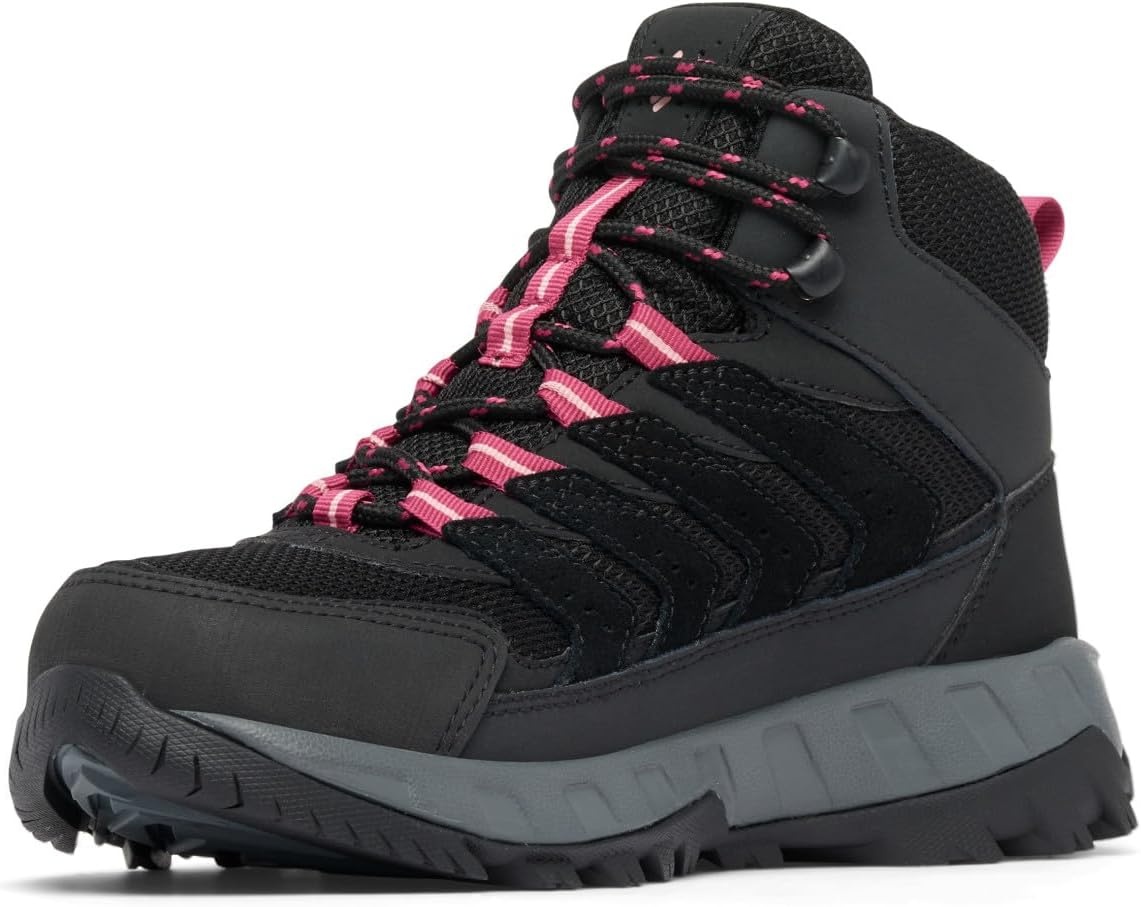 image:imageColumbia Damen Strata Trail Mid Waterproof WanderschuhSchwarz Lachsrose