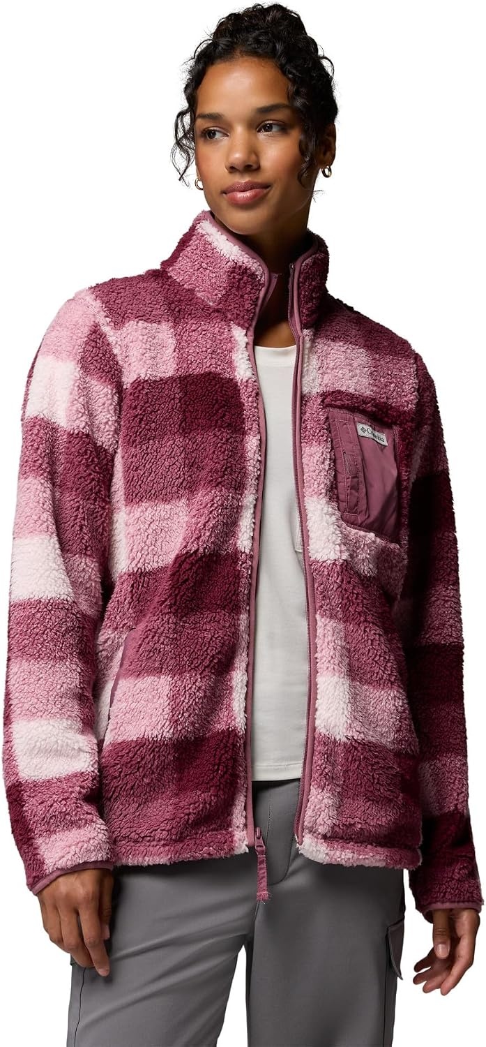 image:imageColumbia Damen West Bend Full Zip Ii West Bend Full Zip II551 antique mauvemulti buffalo check