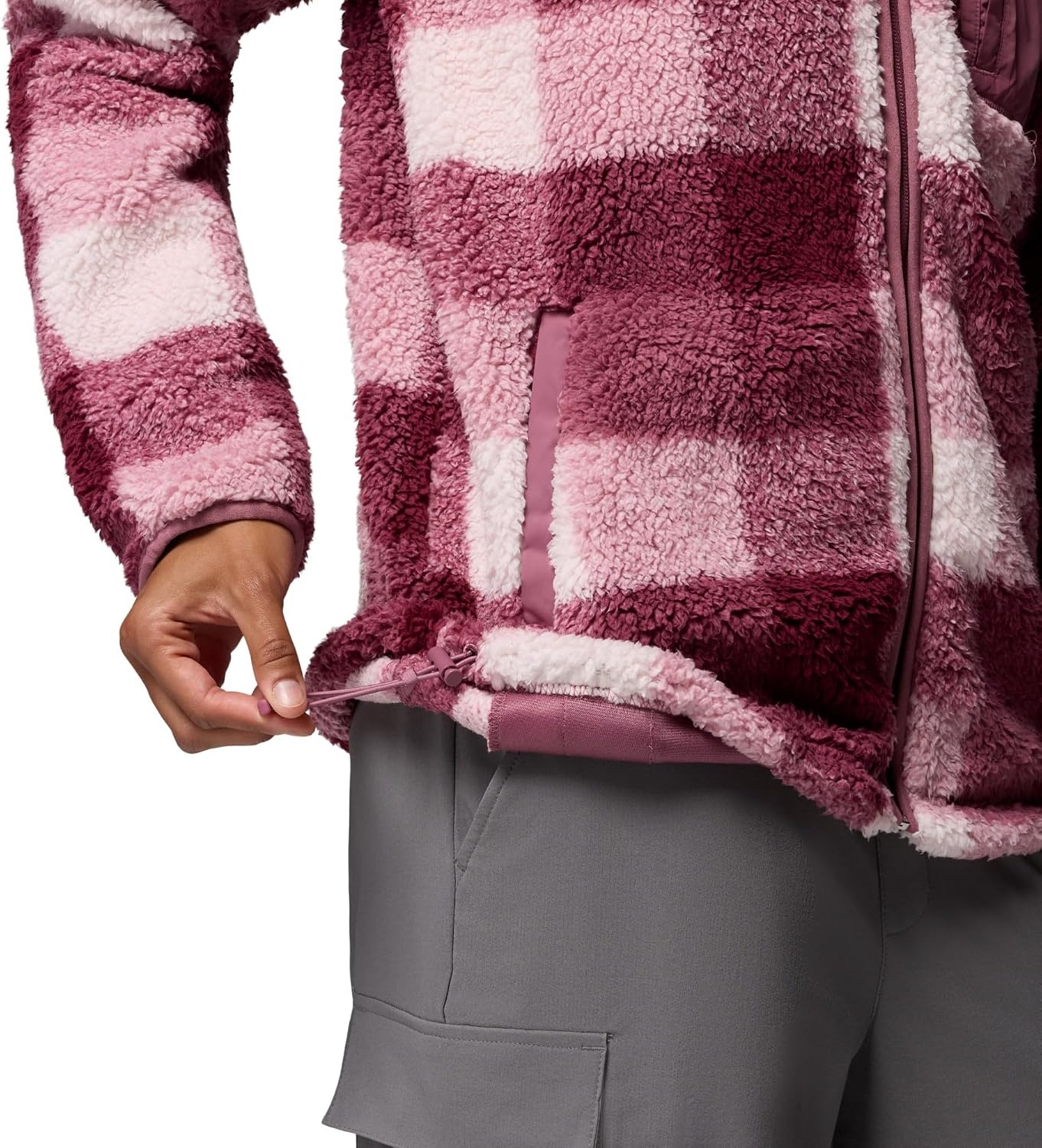 image:imageColumbia Damen West Bend Full Zip Ii West Bend Full Zip II551 antique mauvemulti buffalo check