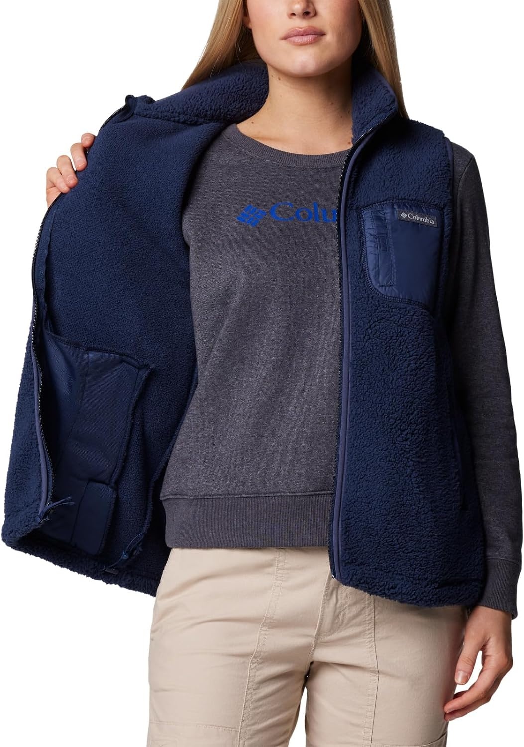 image:imageColumbia Damen West Bend Vest 2 FleeceWesteCollegiate marineblau