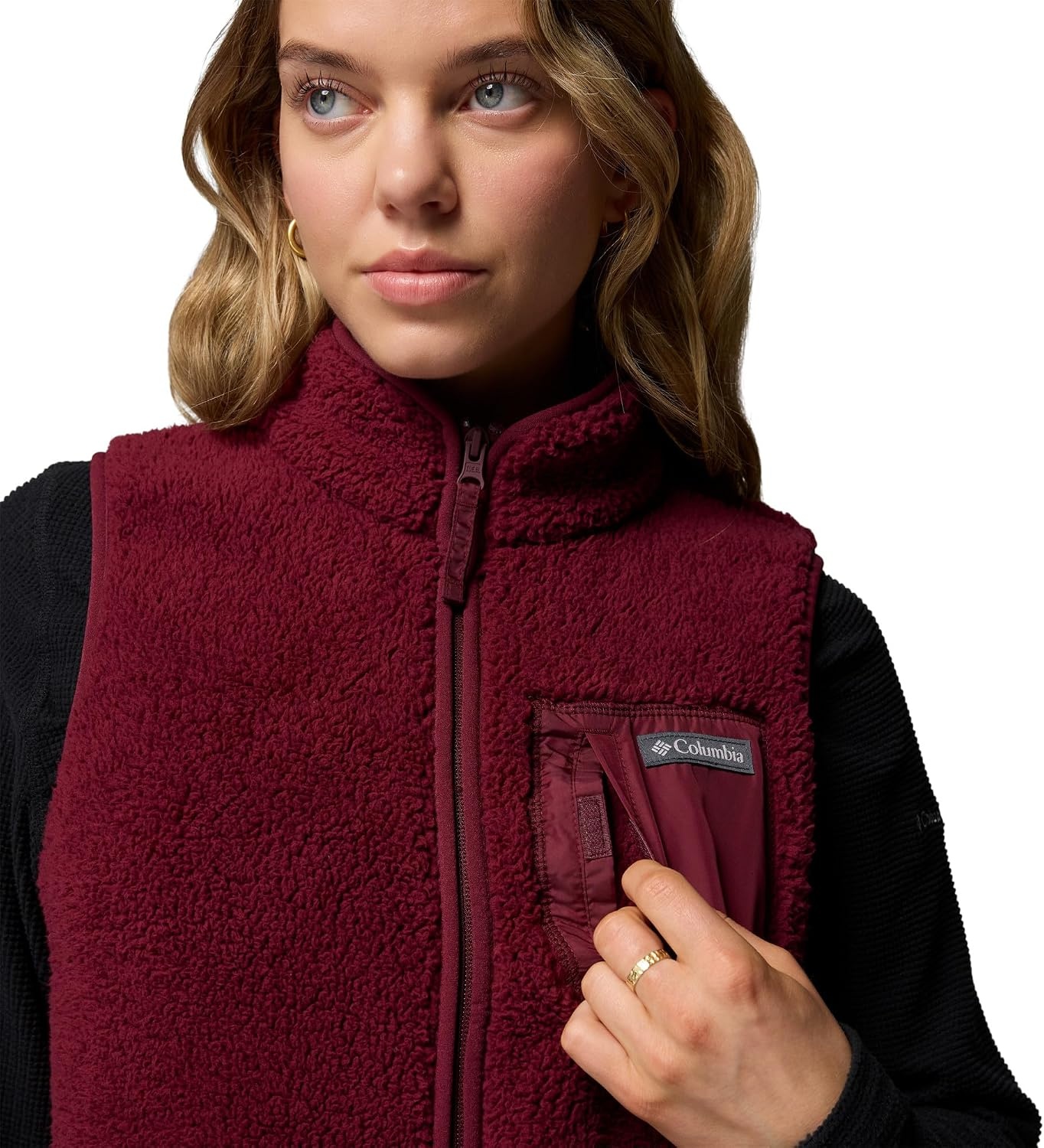 image:imageColumbia Damen West Bend Vest 2 FleeceWesteRich Wine