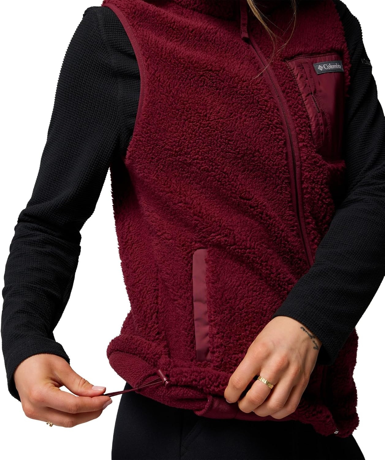 image:imageColumbia Damen West Bend Vest 2 FleeceWesteRich Wine