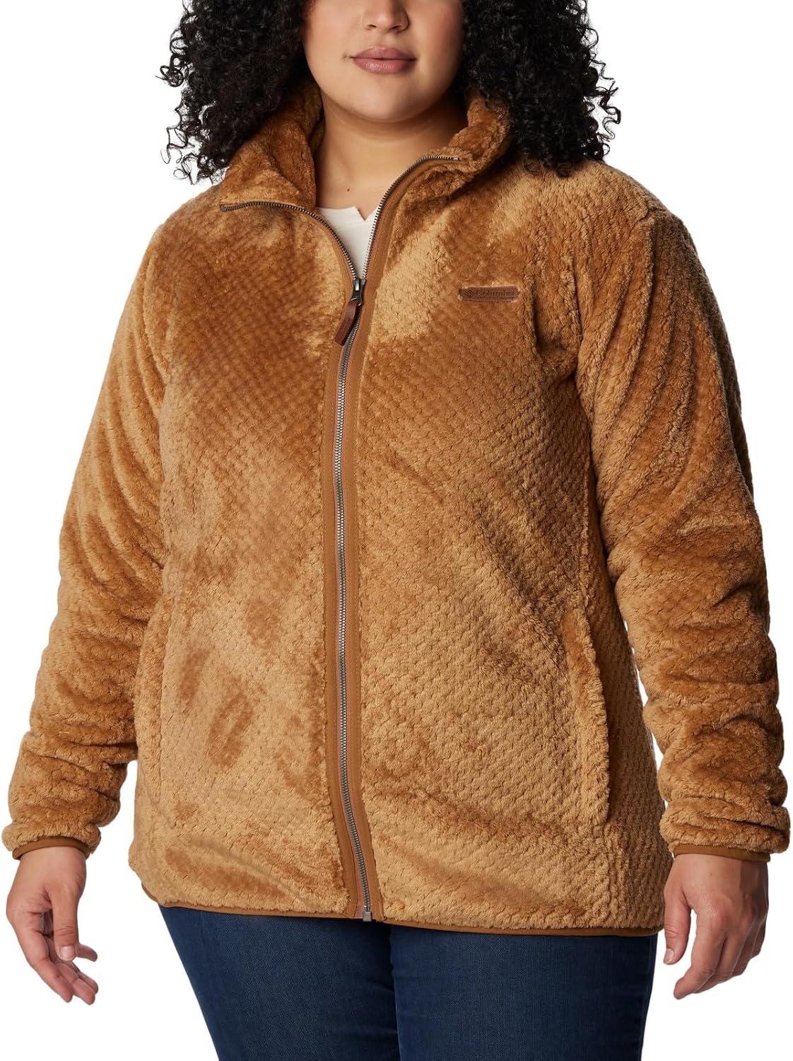image:imageColumbia Fire Side II Sherpa Full Zip Fleecejacke mit durchgehendem Reiverschluss fr DamenCamel Brown