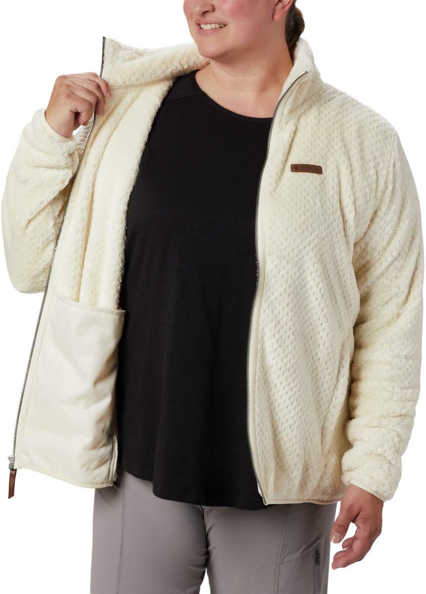 image:imageColumbia Fire Side II Sherpa Full Zip Fleecejacke mit durchgehendem Reiverschluss fr DamenChalk