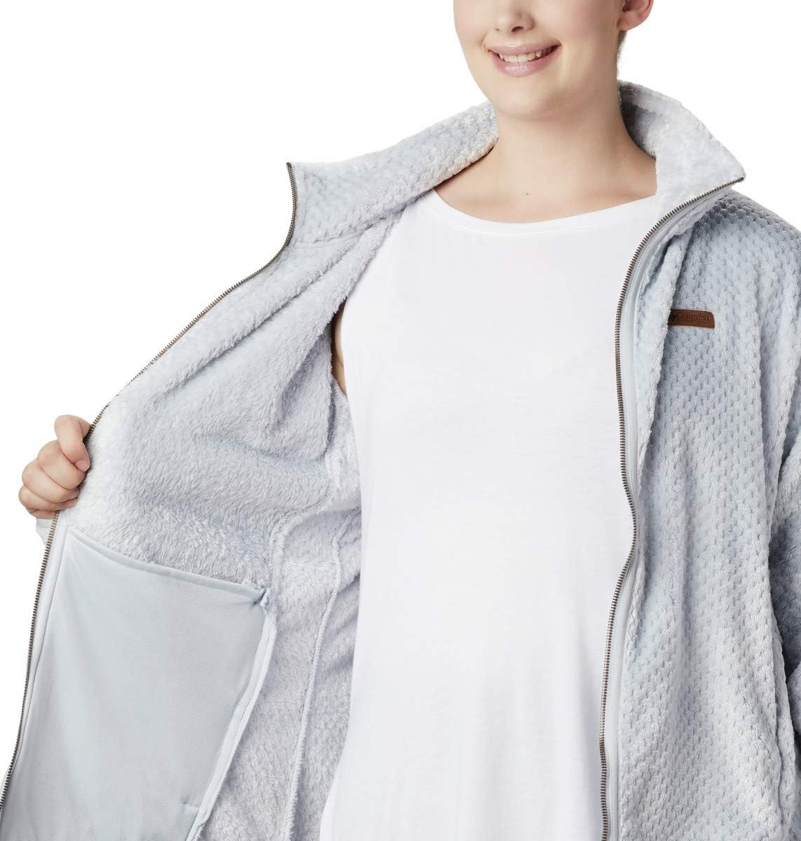 image:imageColumbia Fire Side II Sherpa Full Zip Fleecejacke mit durchgehendem Reiverschluss fr DamenCirrus Grau