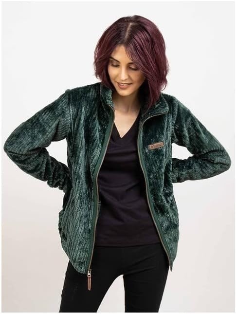 image:imageColumbia Fire Side II Sherpa Full Zip Fleecejacke mit durchgehendem Reiverschluss fr DamenFichtenstreifen