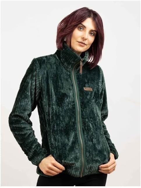 image:imageColumbia Fire Side II Sherpa Full Zip Fleecejacke mit durchgehendem Reiverschluss fr DamenFichtenstreifen