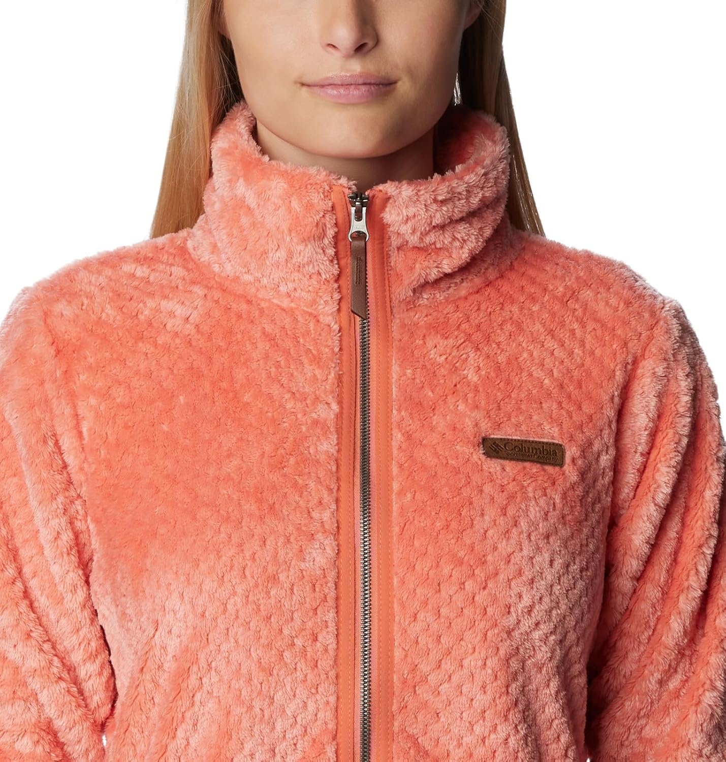 image:imageColumbia Fire Side II Sherpa Full Zip Fleecejacke mit durchgehendem Reiverschluss fr DamenPfirsich Faded Peach
