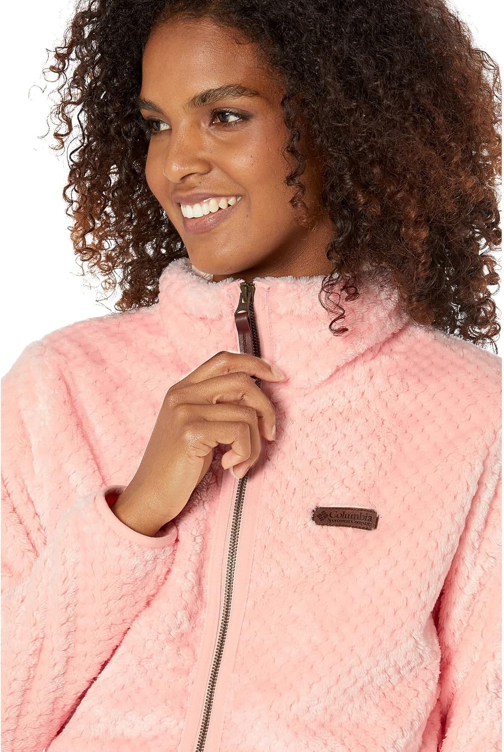 image:imageColumbia Fire Side II Sherpa Full Zip Fleecejacke mit durchgehendem Reiverschluss fr DamenPfirsichblte
