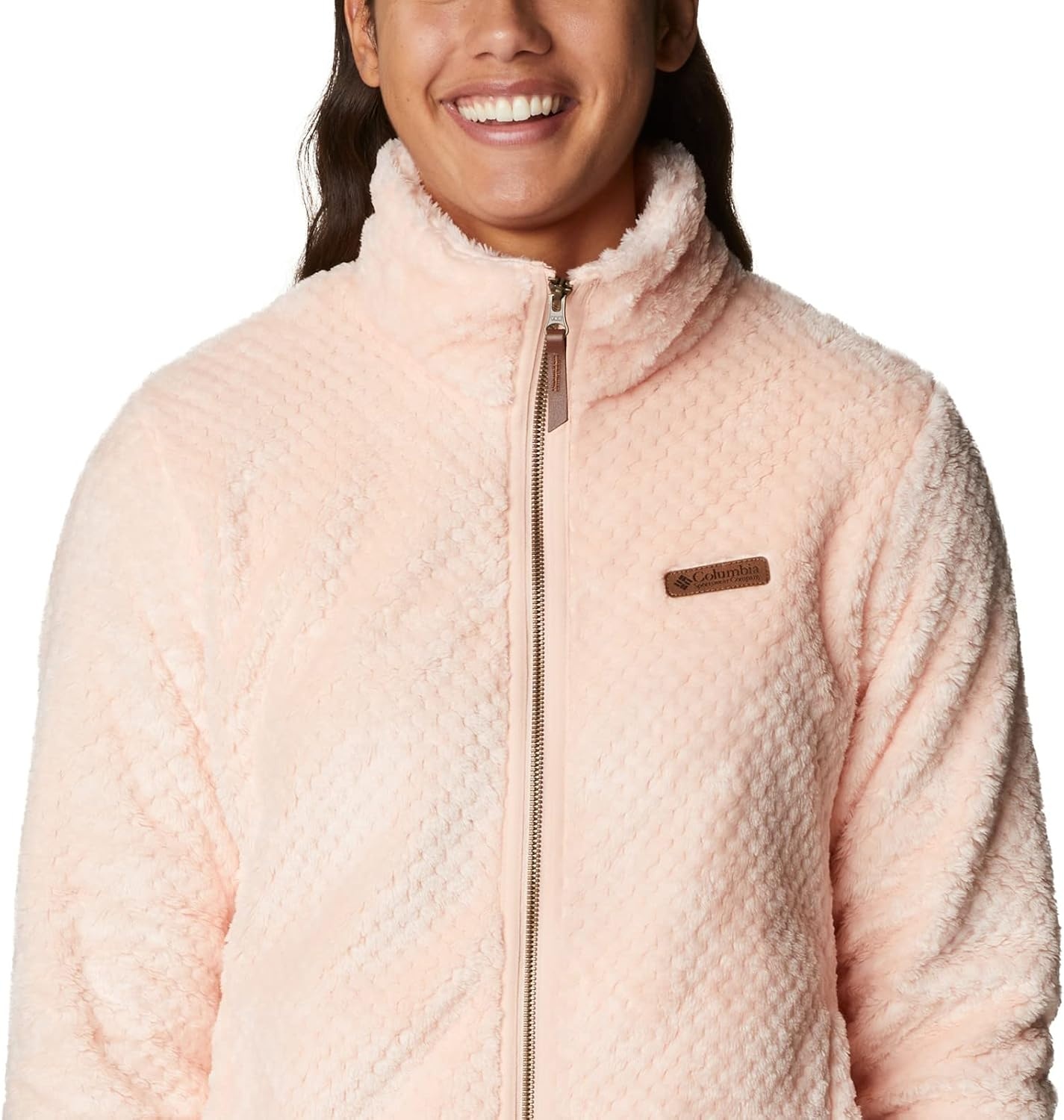 image:imageColumbia Fire Side II Sherpa Full Zip Fleecejacke mit durchgehendem Reiverschluss fr DamenPfirsichblte