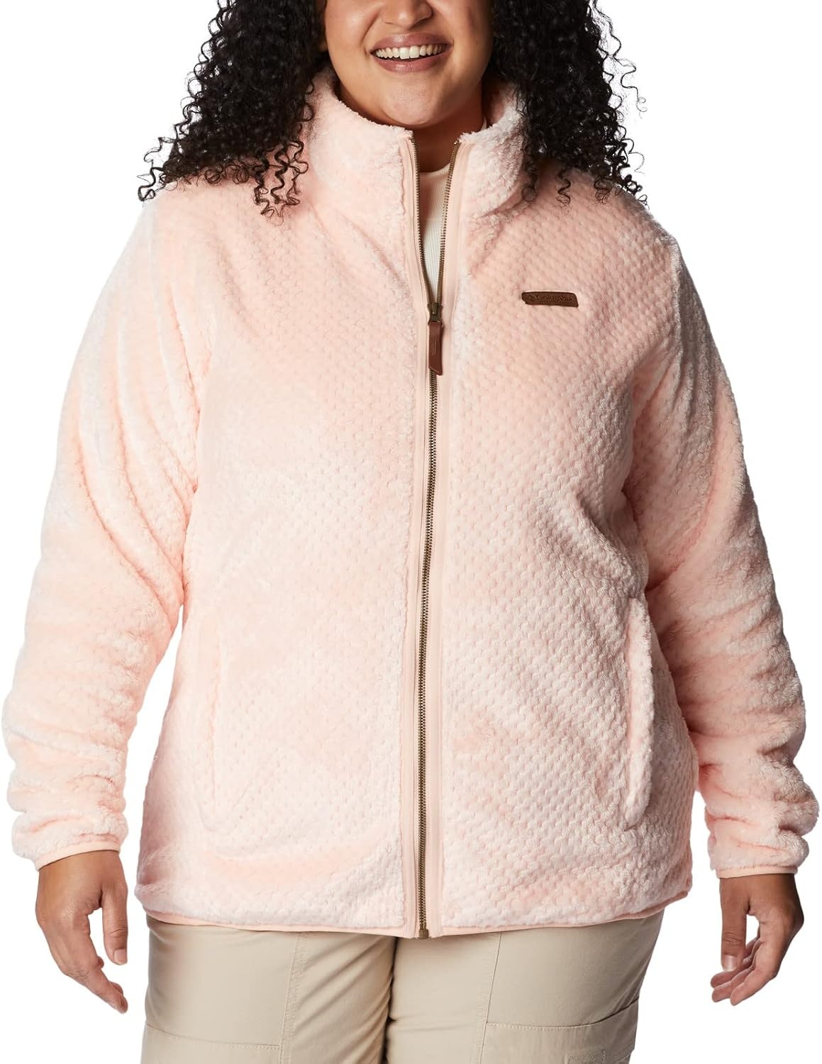 image:imageColumbia Fire Side II Sherpa Full Zip Fleecejacke mit durchgehendem Reiverschluss fr DamenPfirsichblte